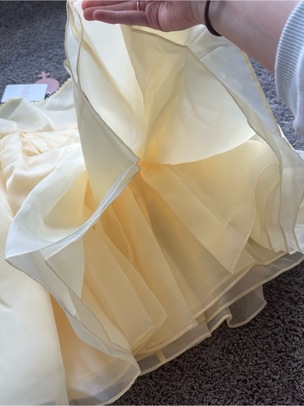 Selkie Pale baby Banana Yellow Puff-Sleeve Babydoll Mini Dress - Picture 5 of 8